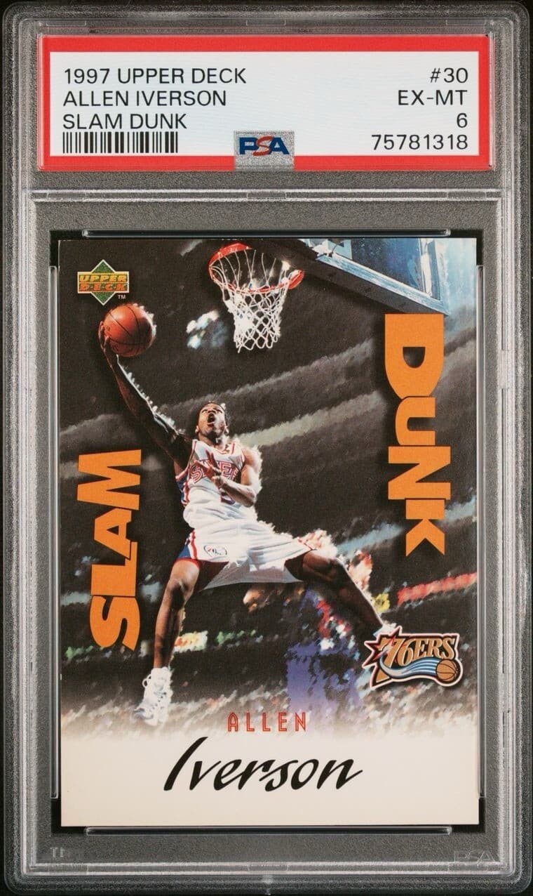 1997-98 Upper Deck Nestle Slam Dunk - #SD 30 Allen Iverson PSA 6