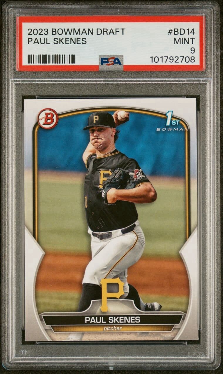 2023 Bowman Draft - #BD-14 Paul Skenes (RC). PSA 9.