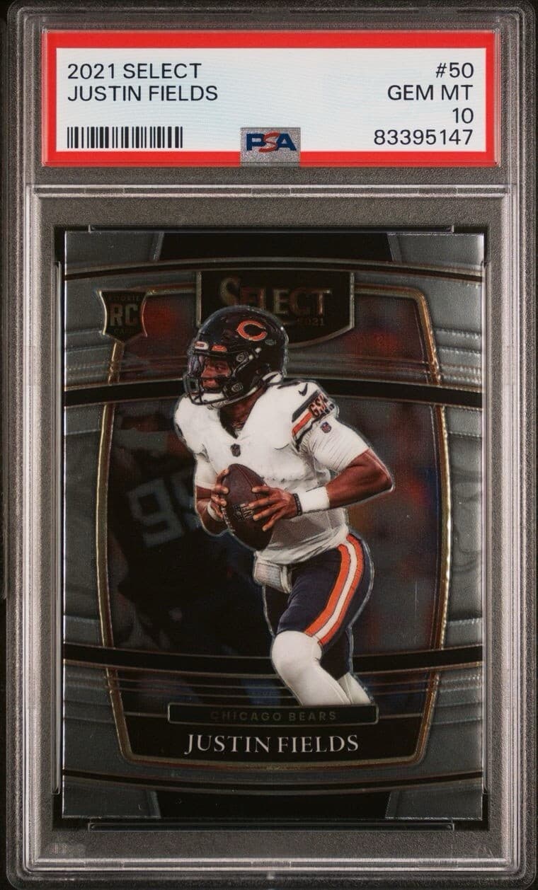2021 Select #50 Justin Fields Rookie Card PSA 10 Gem Mint Bears Steelers 
