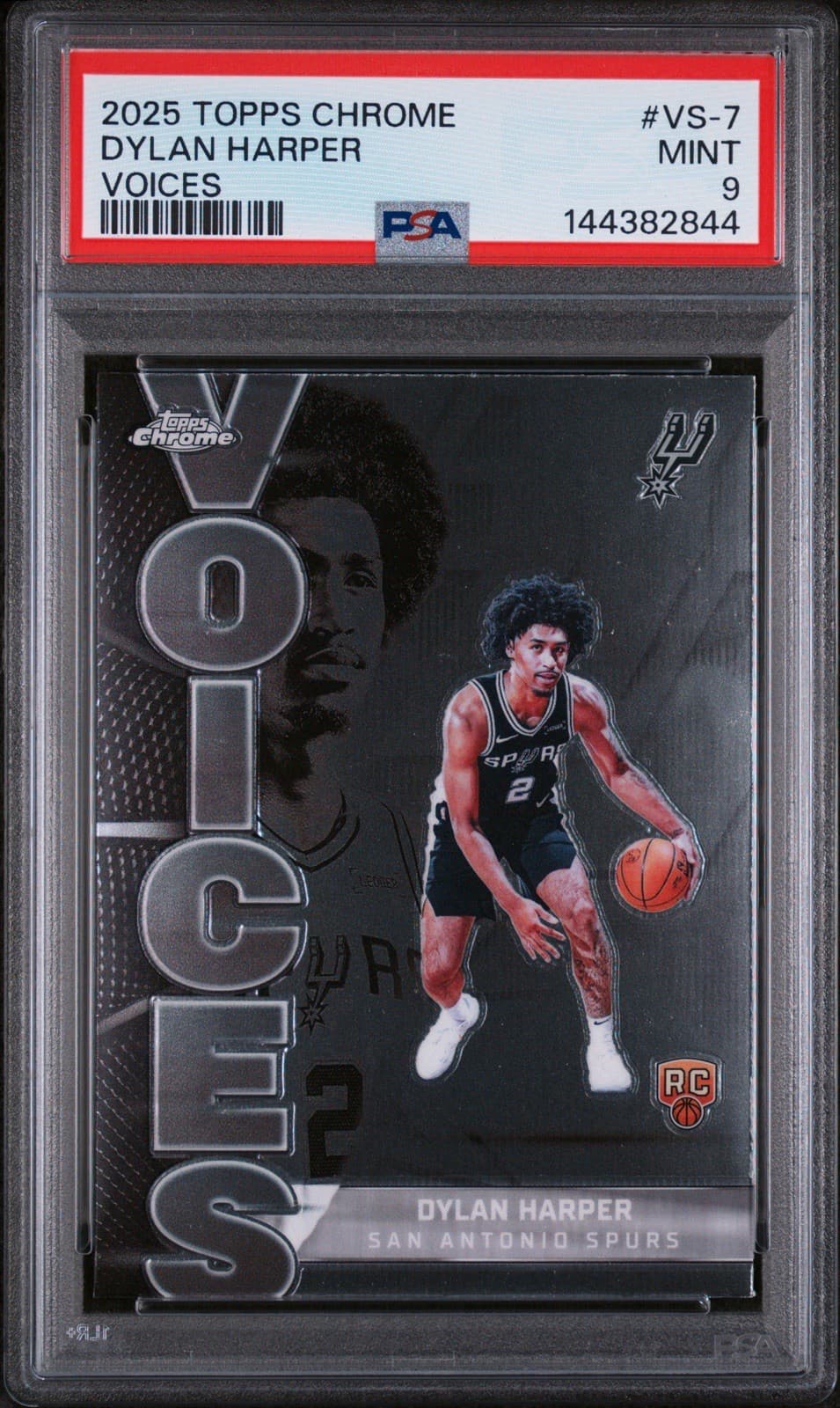 2025-26 Topps Chrome - Voices Dylan Harper #VS-7 (RC). PSA 9 MINT