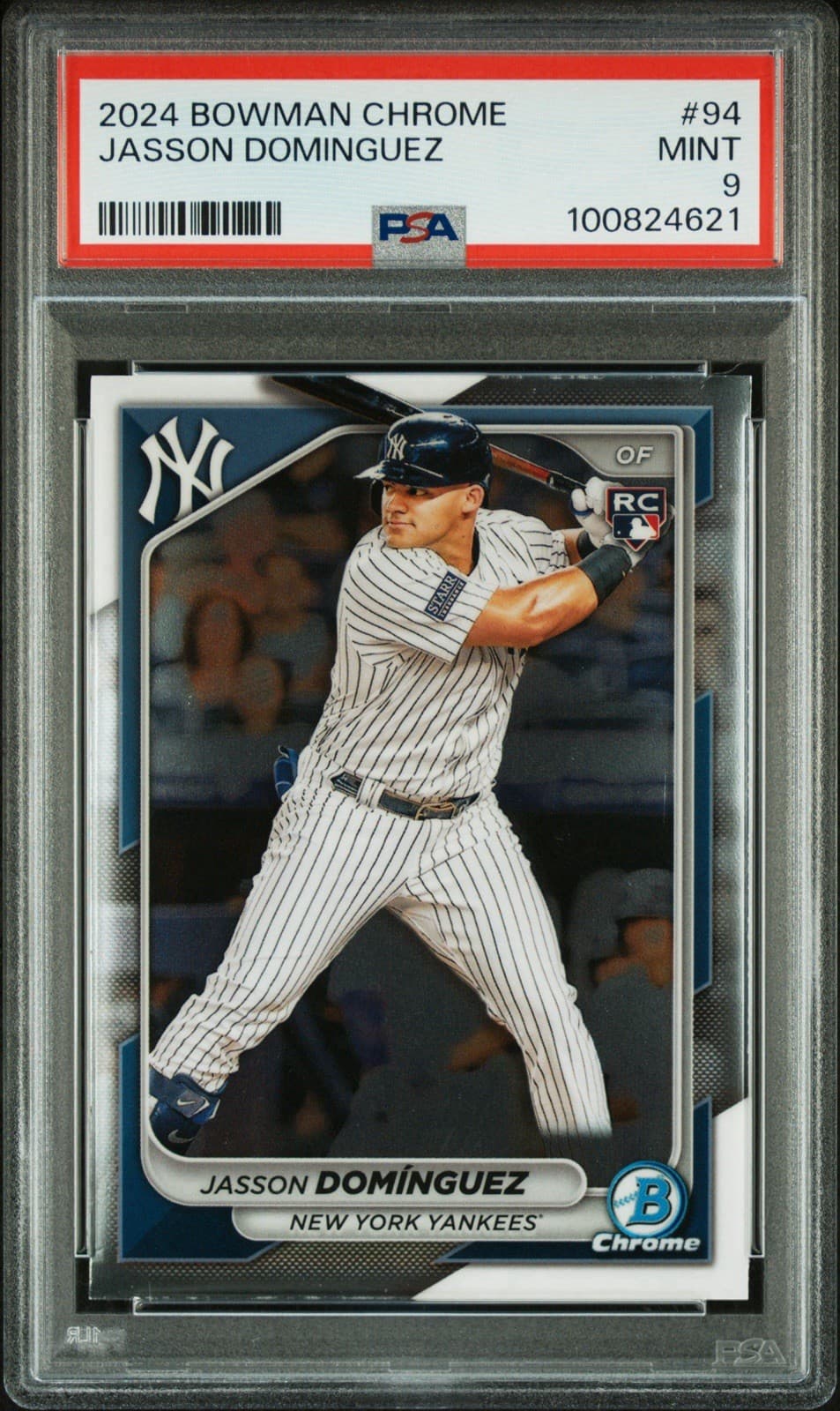 2024 Bowman Chrome - Jasson Dominguez #94 (RC). PSA 9 Mint