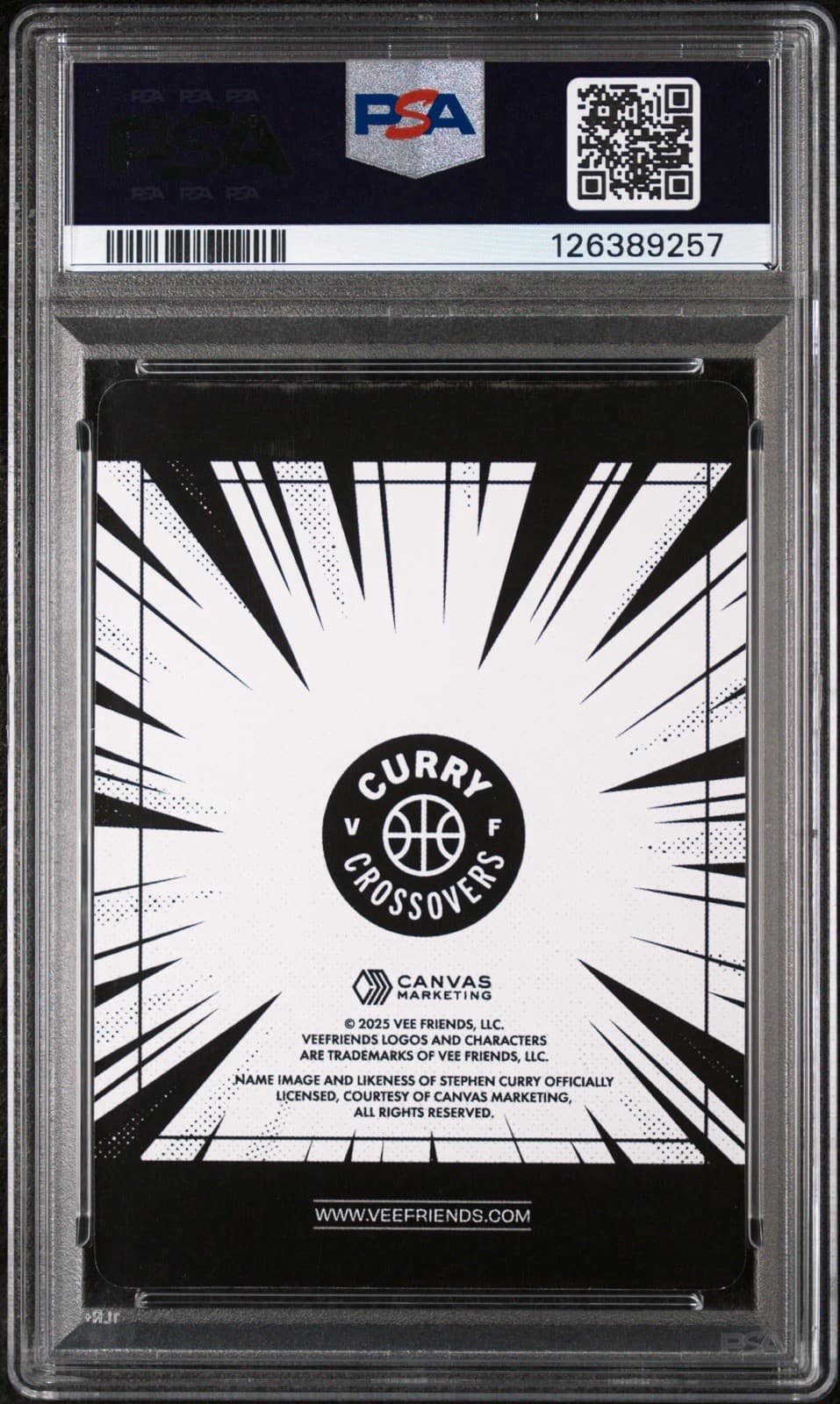 2025 VeeFriends SS Manga Stephen Curry/Bullish Bull - Curry Crossovers. PSA 9 