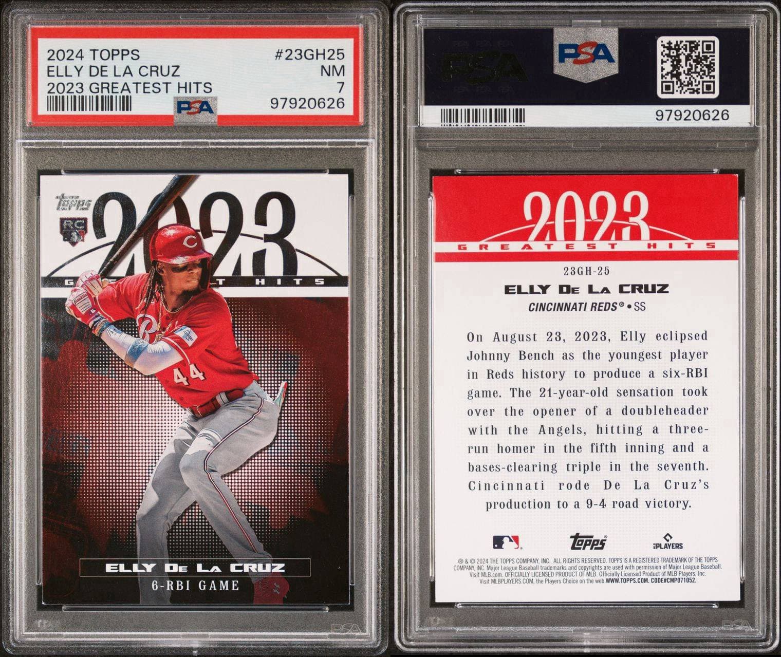 2024 Topps Series 1 - 2023 Greatest Hits #23GH-25 Elly De La Cruz (RC) thumbnail 3