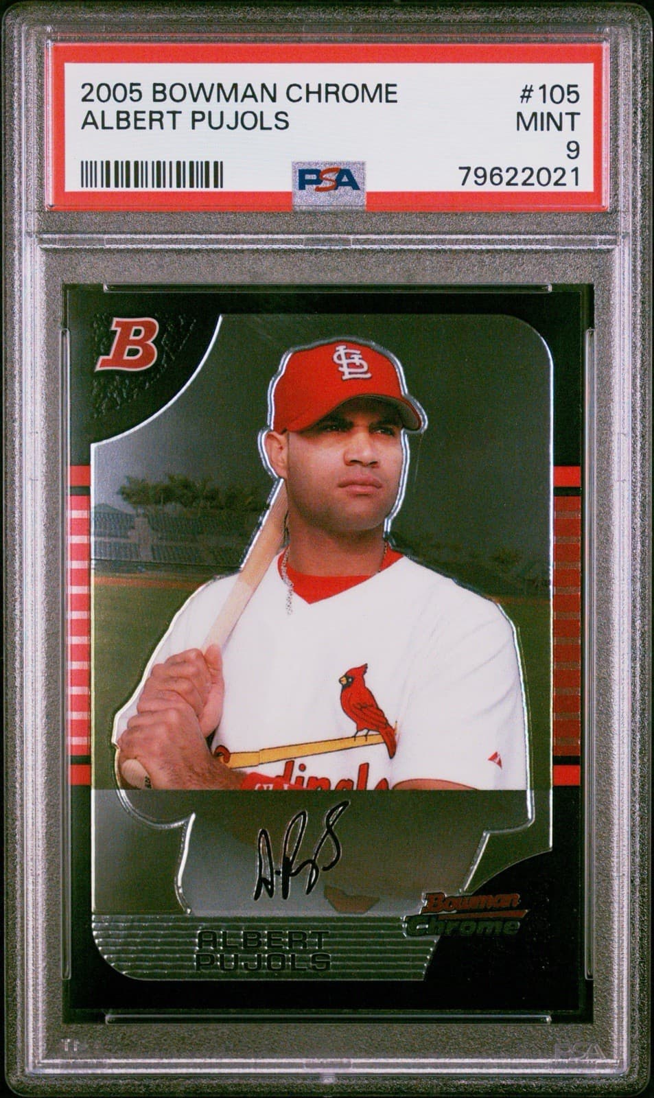 2005 Bowman Chrome - Albert Pujols #105. PSA 9 Mint