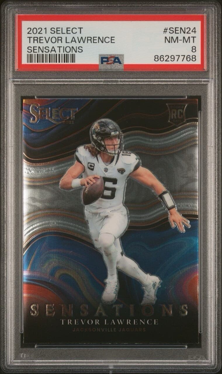 2021 Select Trevor Lawrence sensations #SEN24 PSA 8 