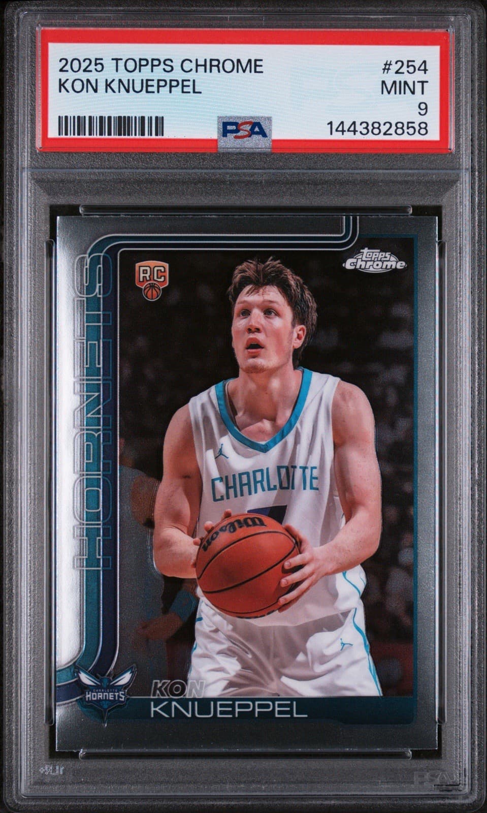 2025-26 Topps Chrome - Kon Knueppel #254 (RC). PSA 9 MINT