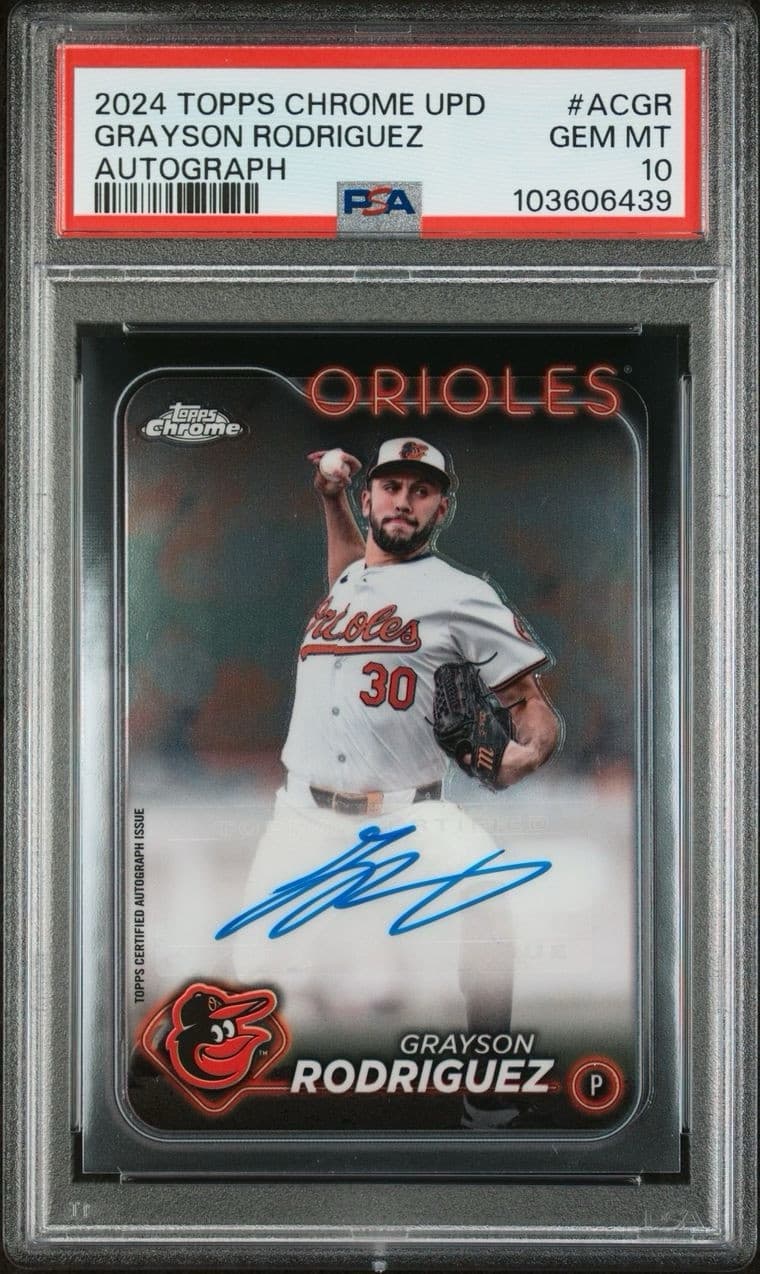 2024 Topps Chrome Update - Autographs #AC-GR Grayson Rodriguez. PSA 10. Pop 1!