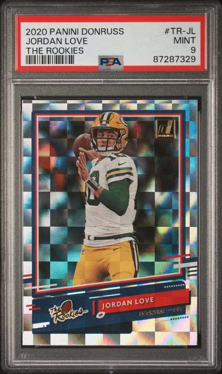 2020 Panini Donruss - The Rookies #TR-JL Jordan Love RC PSA 9