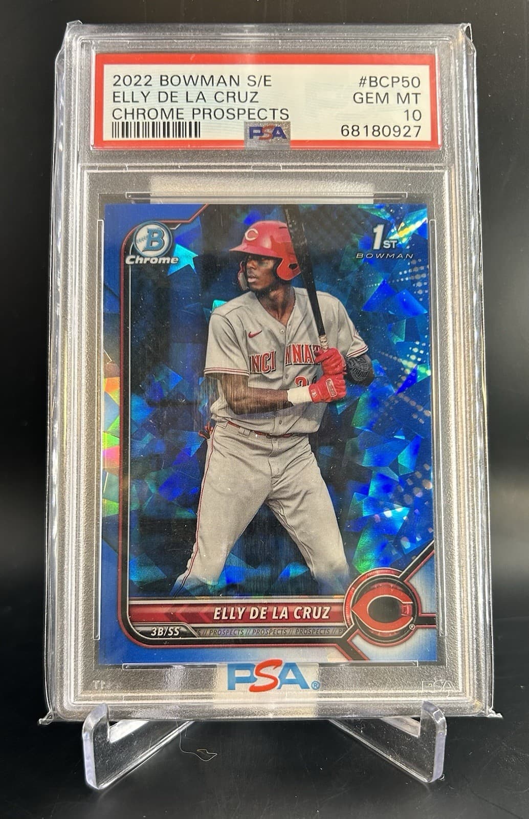 2022 Bowman Sapphire Chrome Prospects Elly De La Cruz (RC). PSA 10 eBay/PSA Cert