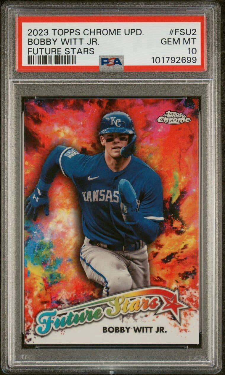 2023 Topps Chrome Update - Future Stars #FSU-2 Bobby Witt Jr. PSA 10. Pop 29!