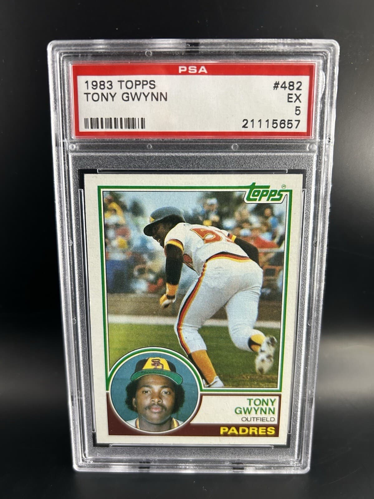 1983 Topps - #482 Tony Gwynn (RC). PSA 5.