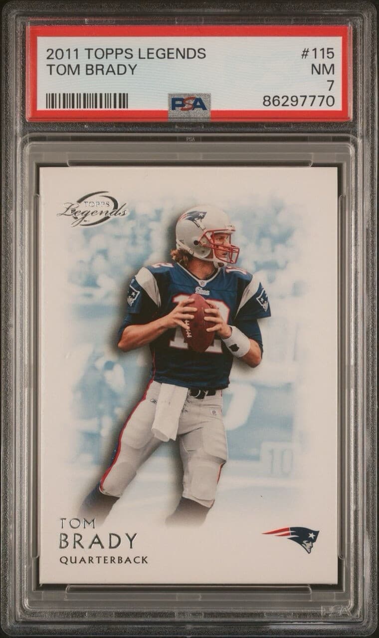 2011 Topps Gridiron Legends - #115 Tom Brady PSA 7