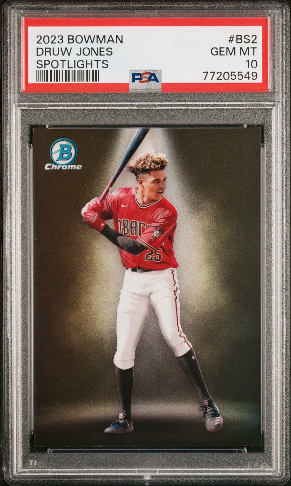 2023 Bowman - Bowman Spotlights Druw Jones #BS-2 (RC). PSA 10 GEM MT