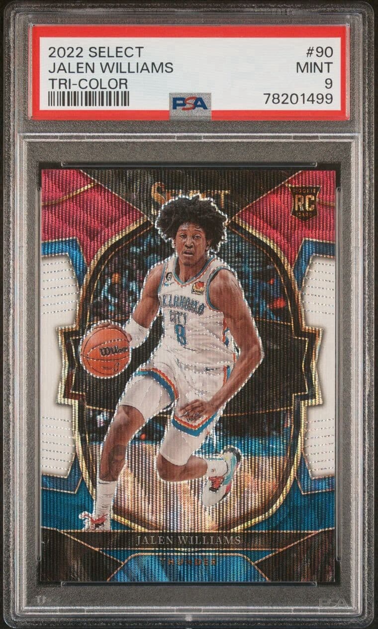 2022 Select Jalen Williams #90 Tri Color PSA 9 MINT Rookie RC