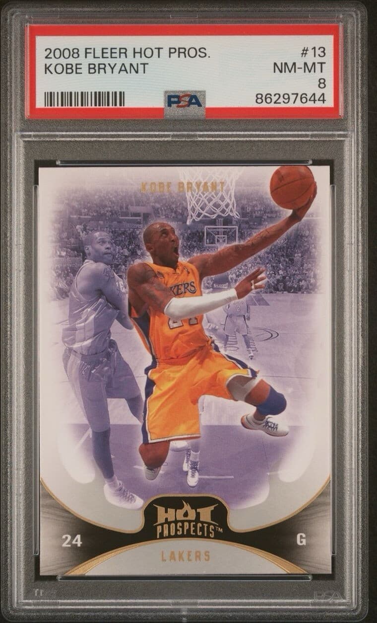 2008 Fleet Hot Prospects Kobe Bryant #13 PSA 8